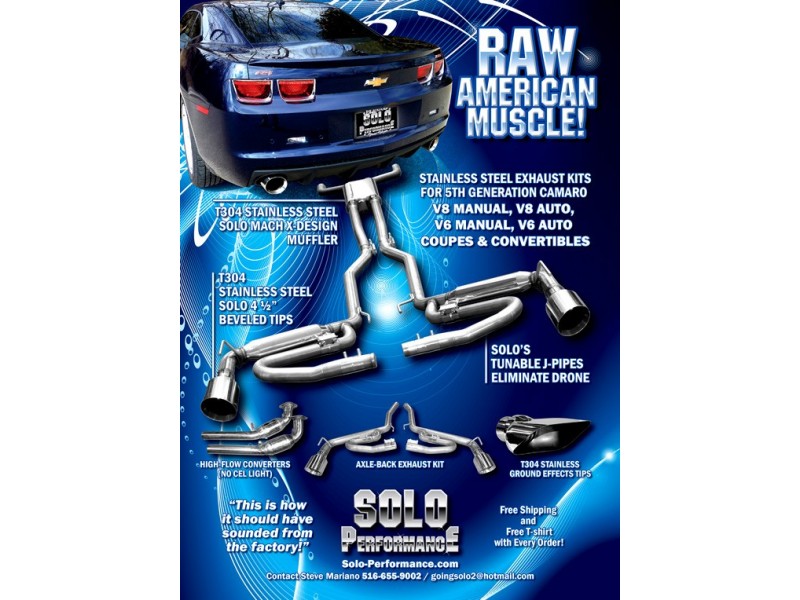 MACH-X-LLT with J-Pipes CAT Back Exhaust Kit Camaro 2010-2015, additional product view 8