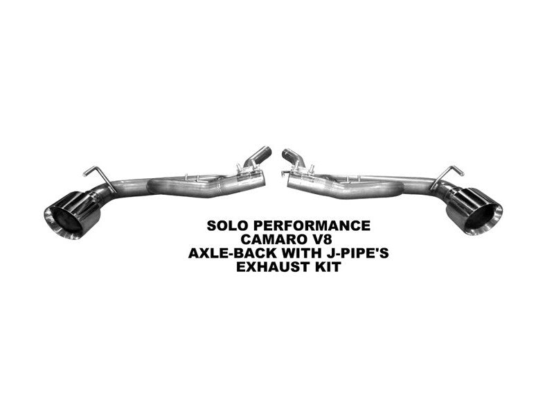 Axle-Back with J-Pipes Exhaust Camaro Coupe/Auto & Manual 2010-2015, included components overview