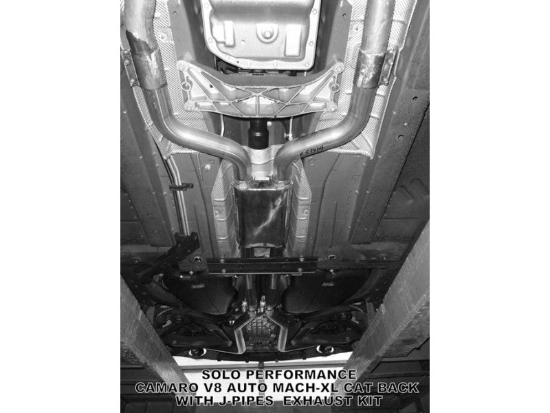 MACH-XL with J-Pipes CAT Back Exhaust Camaro L99 Automatic 2010-2015, included components overview
