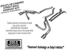 Load image into Gallery viewer, Street-Race Cat-Back Exhaust Kit Camaro V8 Automatic and Standard 2010-2015, exhaust component detail