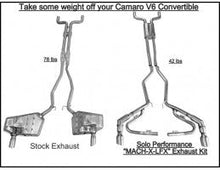 Load image into Gallery viewer, MACH-X-LFX with J-Pipes CAT Back Exhaust Kit Camaro Coupe &amp; Convertible 2012-2015, exhaust component detail