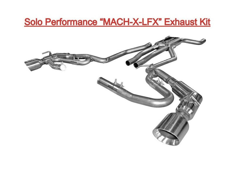MACH-X-LFX with J-Pipes CAT Back Exhaust Kit Camaro Coupe & Convertible 2012-2015, additional product angle