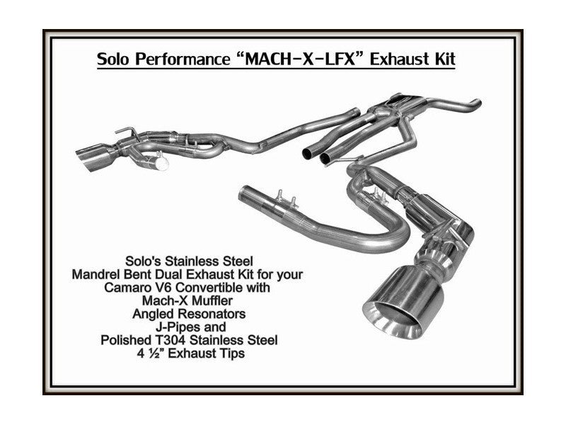MACH-X-LFX with J-Pipes CAT Back Exhaust Kit Camaro Coupe & Convertible 2012-2015, additional product view 6