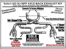 Load image into Gallery viewer, 3” Axle Back NPP Exhaust Kit Camaro SS 2016-Present, alternate product view