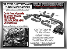 Load image into Gallery viewer, 3” Axle Back NPP Exhaust Kit Camaro SS 2016-Present, included components overview
