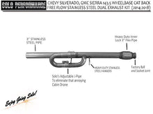 Load image into Gallery viewer, 2014-2018 Chevy Silverado, GMC, V8 5.3L MACH-40 Cat Back Dual Exhaust Kit, exhaust component detail