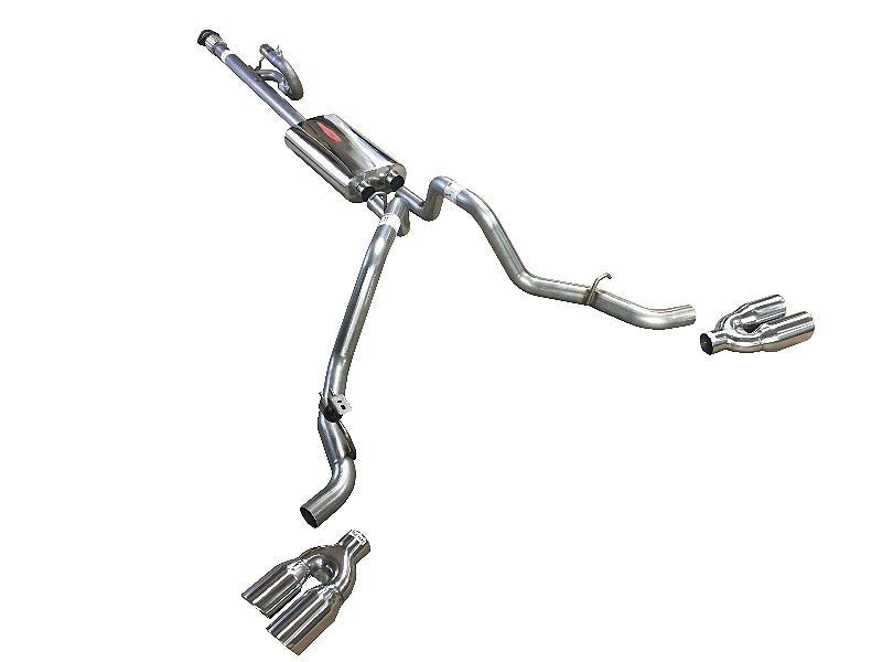 2014-2018 Chevy Silverado, GMC, V8 5.3L MACH-44 Cat Back Dual Exhaust Kit, primary product view