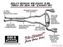 Load image into Gallery viewer, Solo Performance Mach-XR-Gen-V6 Catback Exhaust System Hyundai Genesis NA 2010-2014, exhaust component detail