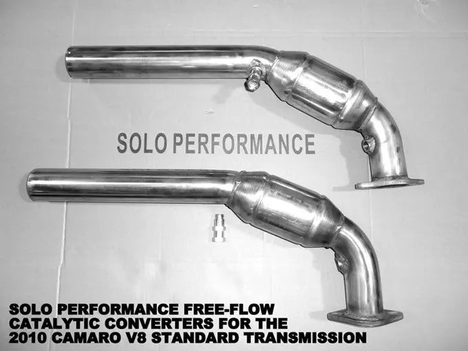 Solo Performance Ultra High Flow Converter Assembly Camaro LS3, exhaust component detail