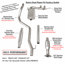 Load image into Gallery viewer, Solo Performance High Flow Converter Hyundai Veloster NA 2012-2015, exhaust component detail