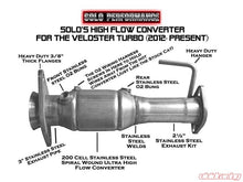 Load image into Gallery viewer, Solo Performance High Flow Converter Hyundai Veloster Turbo 2012-2015, alternate product view