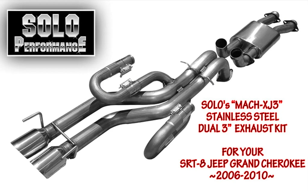 Solo Exhaust SRT8 Jeep WK1 2006-2010 - Black Ops Auto Works