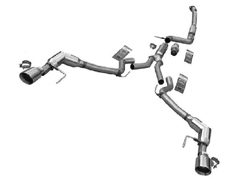 Solo Performance Turbo Back Exhaust System Ford Mustang Ecoboost 2015-2022 - Black Ops Auto Works