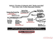 Load image into Gallery viewer, Solo Performance V-Mach 2N1 Modular Catback Exhaust System Hyundai Veloster Turbo 2012-2015 - Black Ops Auto Works