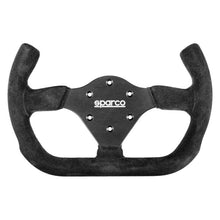 Load image into Gallery viewer, Sparco P 310 Open black suede steering wheel front view