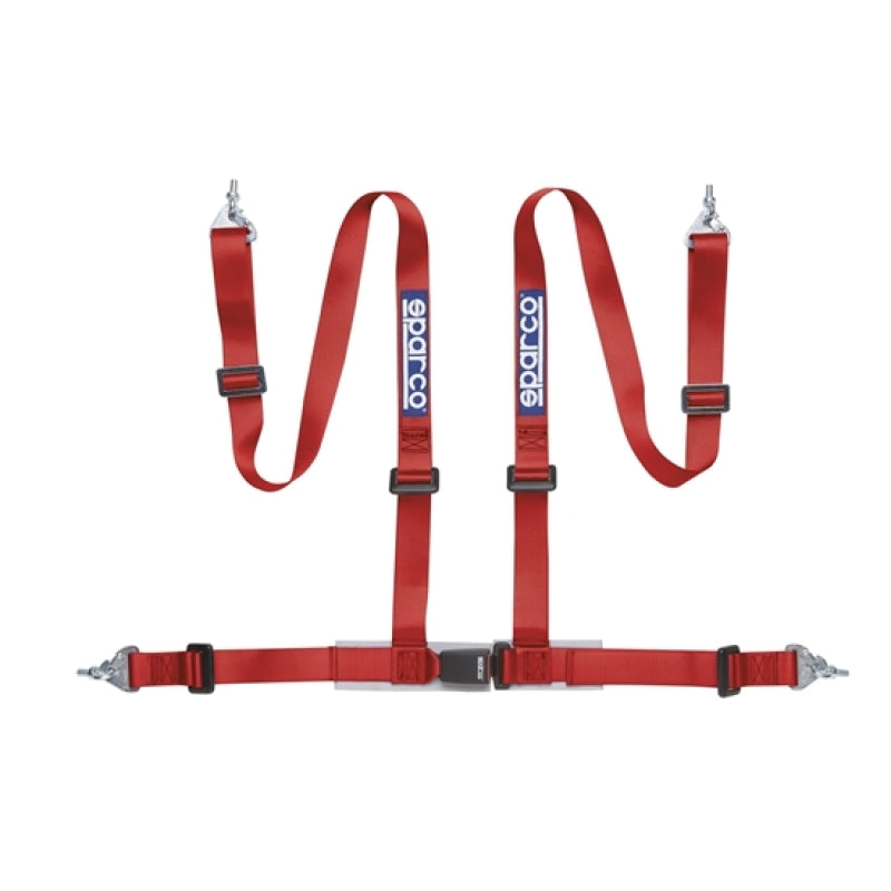 Sparco Belt 2 Inch Red 4Pt Snap-In - Black Ops Auto Works