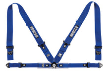 Load image into Gallery viewer, Sparco Belt 4Pt 3in/2in Competition Harness - Blue - Black Ops Auto Works