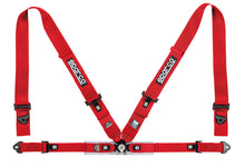 Load image into Gallery viewer, Sparco Belt 4Pt 3in/2in Competition Harness - Red - Black Ops Auto Works