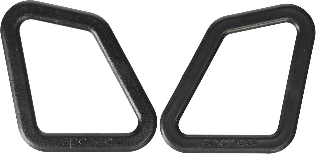 Close up Sparco 3 inch belt guide with velcro closure