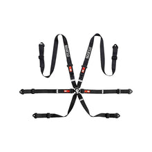 Load image into Gallery viewer, Sparco Competition H-2 PD 6-point black racing harness BRN0040B0K0100N