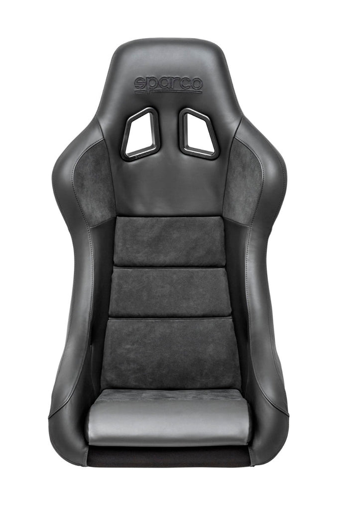 Sparco Seat QRT Performance Leather/Alcantara Black (Must Use Side Mount 600QRT) - Black Ops Auto Works