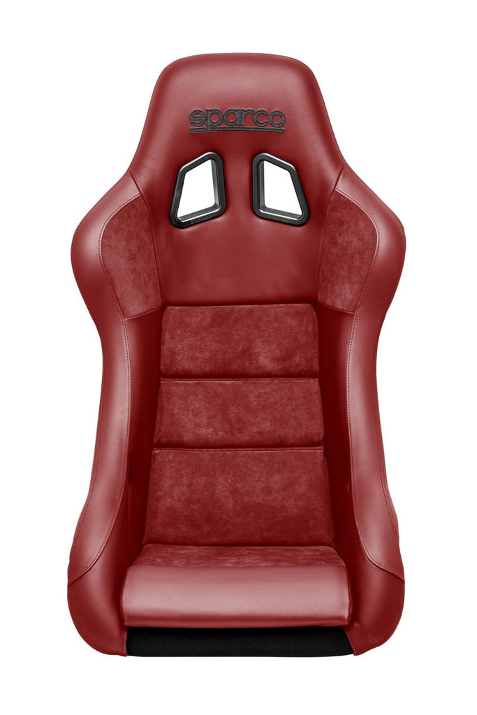 Sparco Seat QRT Performance Leather/Alcantara Red (Must Use Side Mount 600QRT) - Black Ops Auto Works