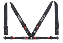 Load image into Gallery viewer, Sparco Belt 4Pt 3in/2in Competition Harness - Black - SPARCO 04716M1NR