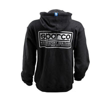 Load image into Gallery viewer, Sparco Sweatshirt Hooded Heritage Blk Me - SPARCO SP03200NR2M