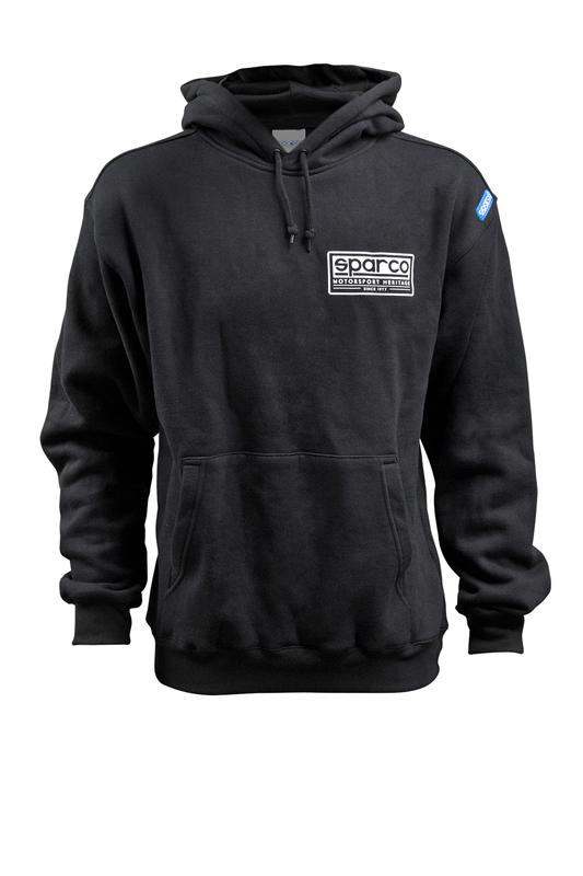 Sparco Sweatshirt Hooded Heritage Blk Me - SPARCO SP03200NR2M