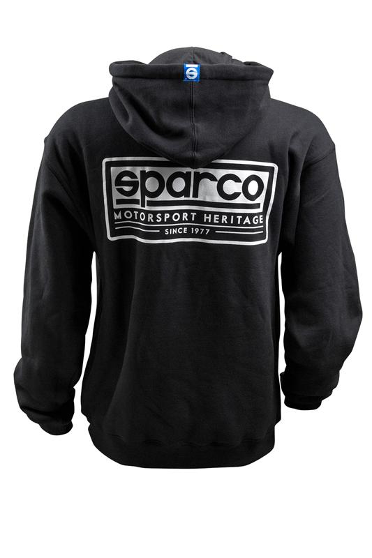 Sparco Sweatshirt Hooded Heritage Blk Me - SPARCO SP03200NR2M