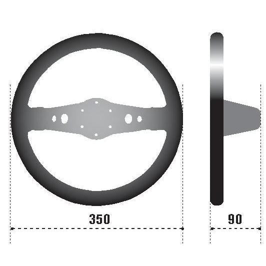 Sparco Steering Wheel 215 Suede Black SPARCO SPA015R215CSN
