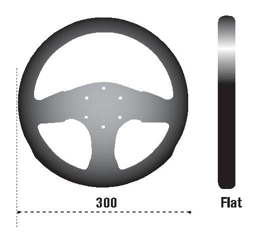 Sparco Steering Wheel 300 Suede Black SPARCO SPA015P300SN