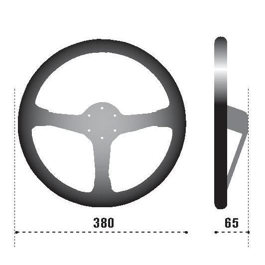 Sparco Steering Wheel 368 Suede Black SPARCO SPA015R368MSN