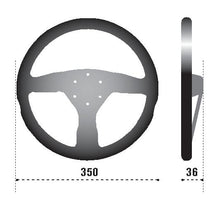 Load image into Gallery viewer, Sparco Steering Wheel 375 Suede Black SPARCO SPA015R375PSN