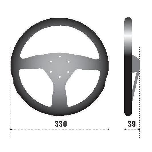 Sparco Steering Wheel 383 Suede Black SPARCO SPA015R383PSN