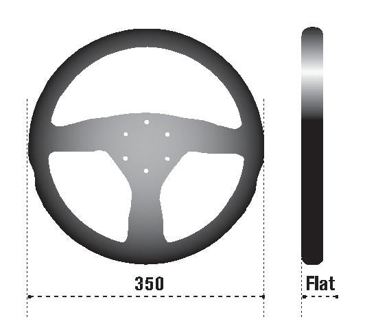 Sparco Steering Wheel L505 Lap 5 Blk/Blk/Blk SPARCO SPA015TL522TUV