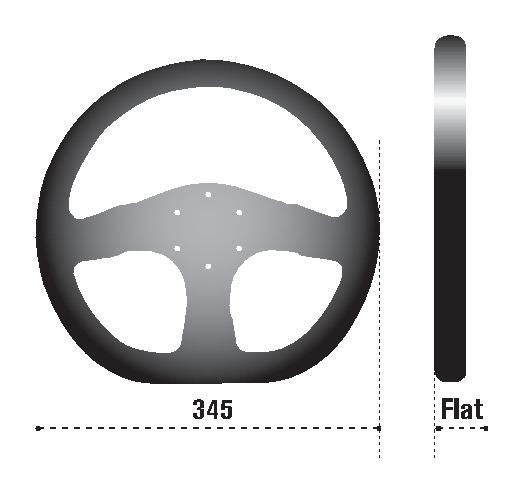 Sparco Steering Wheel P 222 Silver SPARCO SPA015THPUGR345