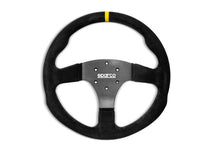 Load image into Gallery viewer, Sparco Steering Wheel R330B Suede w/ Button - Black Ops Auto Works