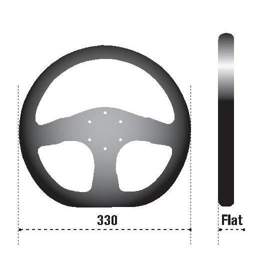 Sparco Steering Wheel Ring L360 Leather Black SPARCO SPA015TRGL1TUV