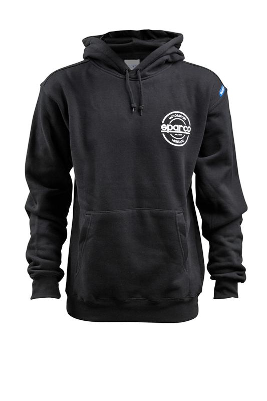 Sparco Sweatshirt Hooded S-Seal Blk Lrg SPARCO SPASP03300NR3L