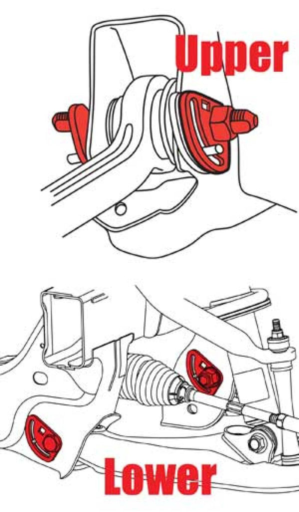 SPC Performance 11+ Chevy/GMC 2500HD / 3500HD Upper Camber/Caster Kit-Camber Kits-SPC Performance-082642863762-