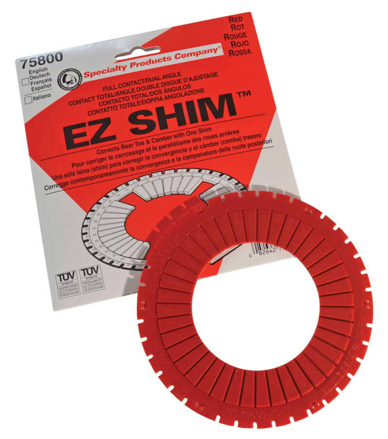 SPC Performance EZ Shim Dual Angle Camber/Toe Shim (Red)-Alignment Kits-SPC Performance-082642758006-