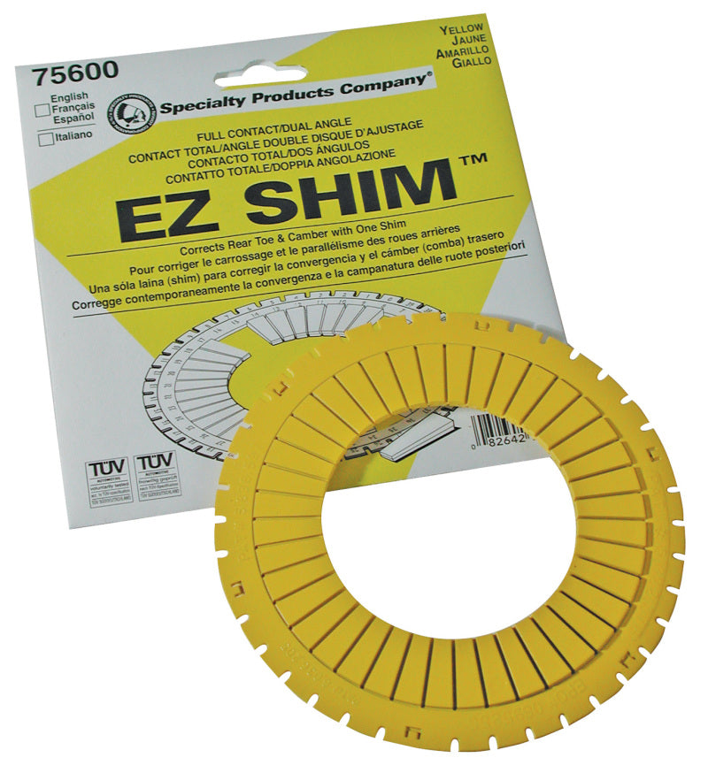 SPC Performance EZ Shim Dual Angle Camber/Toe Shim (Yellow)-Alignment Kits-SPC Performance-082642756002-