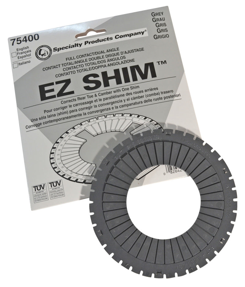 SPC Performance EZ Shim Dual Angle Camber/Toe Shim (Grey) - SPC Performance 75400