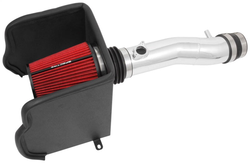 Spectre 16-18 Toyota Tacoma V6-3.5L F/I Air Intake Kit - Polished w/Red Filter - Black Ops Auto Works