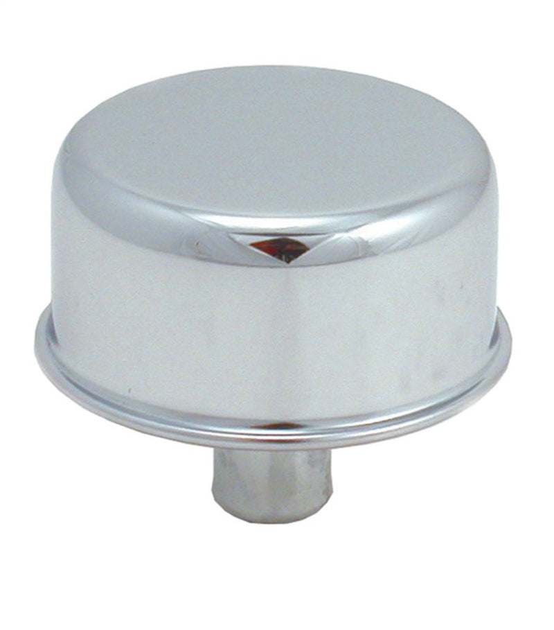 Spectre 4300 chrome oil breather cap installed on valve cover