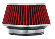 Load image into Gallery viewer, Spectre Adjustable Conical Air Filter 2-1/2in. Tall (Fits 3in. / 3-1/2in. / 4in. Tubes) - Red - Black Ops Auto Works