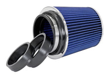 Load image into Gallery viewer, Spectre Adjustable Conical Air Filter 5-1/2in. Tall (Fits 3in. / 3-1/2in. / 4in. Tubes) - Blue - Black Ops Auto Works
