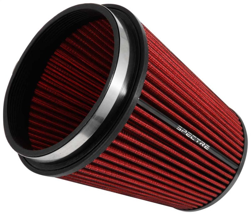 Spectre HPR Conical Air Filter 6in. Flange ID / 7.719in. Base OD / 8.5in. Tall - Red - Black Ops Auto Works