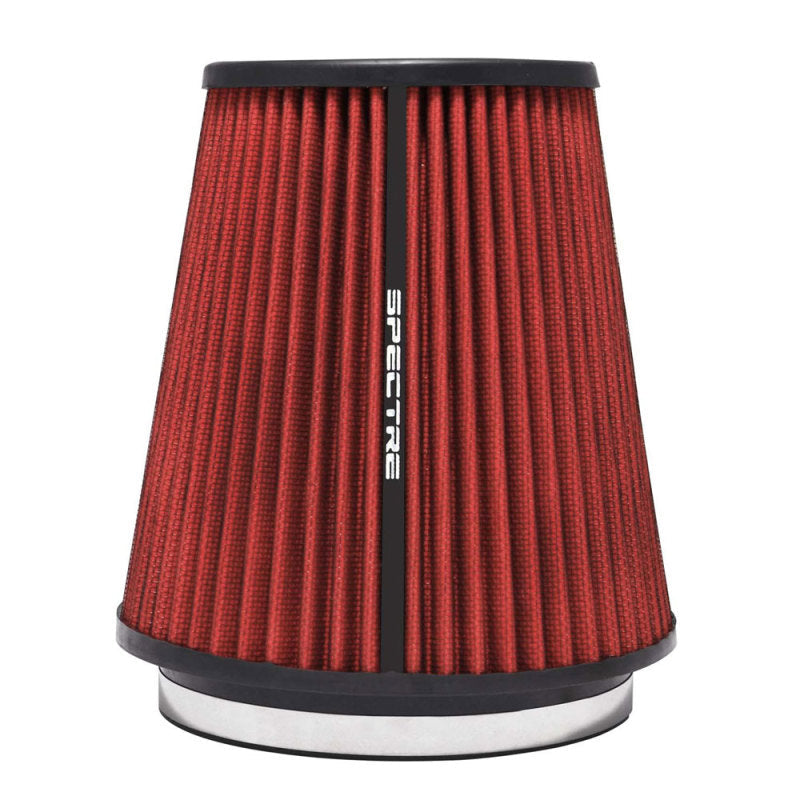 Spectre HPR Conical Air Filter 6in. Flange ID / 7.719in. Base OD / 8.5in. Tall - Red - Black Ops Auto Works